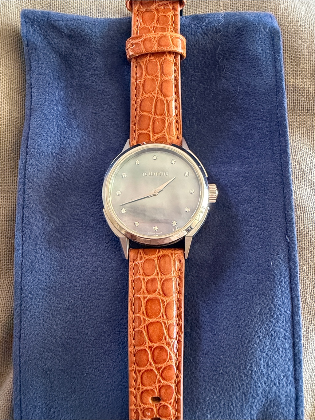 Tourneau Alligator Band Watch